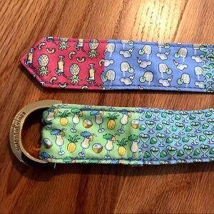 Vineyard Vines Tie Patchwork Belt